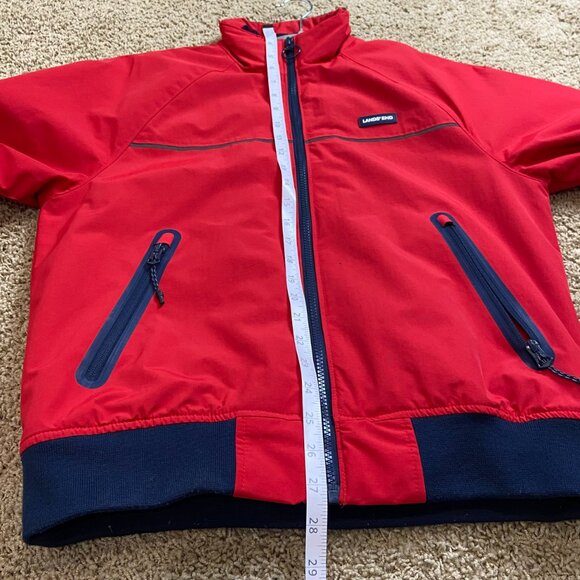 Land's End Squall bomber jacket - waterproof, insulated, cherry red - Picture 7 of 7
